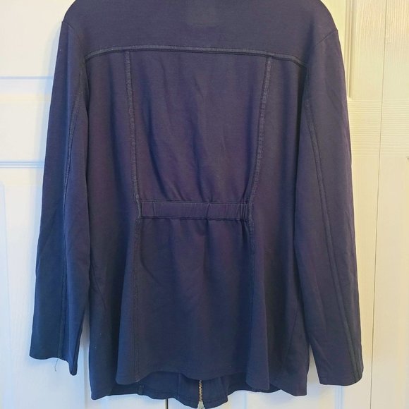 SPANNER Sporty Navy Jacket w Gold Accents 6 - Picture 4 of 9